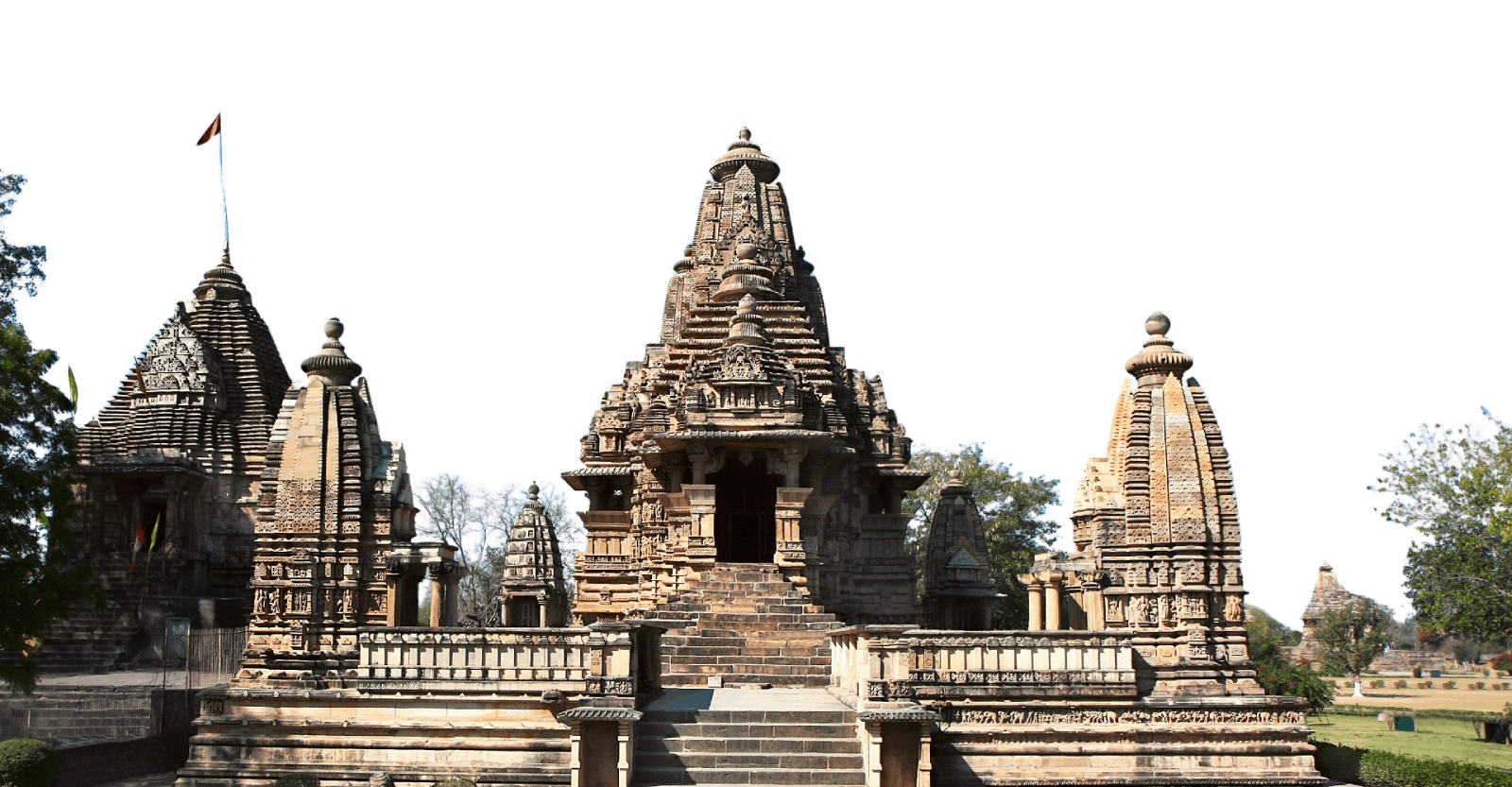 Grand temple with multiple spires